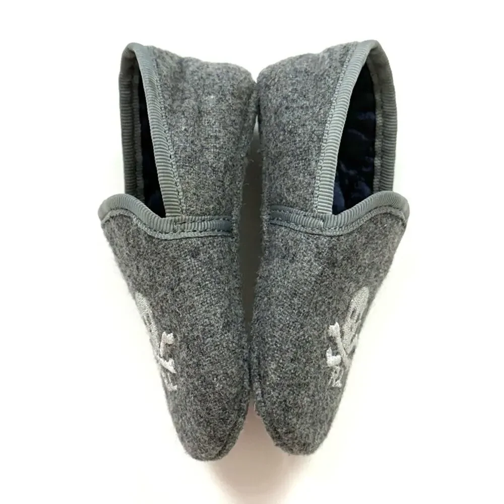Ralph Lauren Skull & Crossbones Smoking Slippers